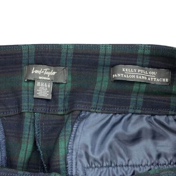 Lord & Taylor Kelly Pull-On Plaid Tartan Pants Womens Size 18W - Picture 4 of 7